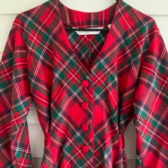 Victoria’s Secret Vintage Tartan Plaid Quality Robe Size XS/S - Picture 4 of 14